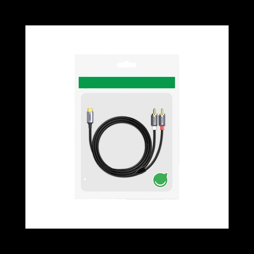 UGREEN CM451 USB-C kábel 2x RCA (Cinch) 1.5m (fekete) - 4
