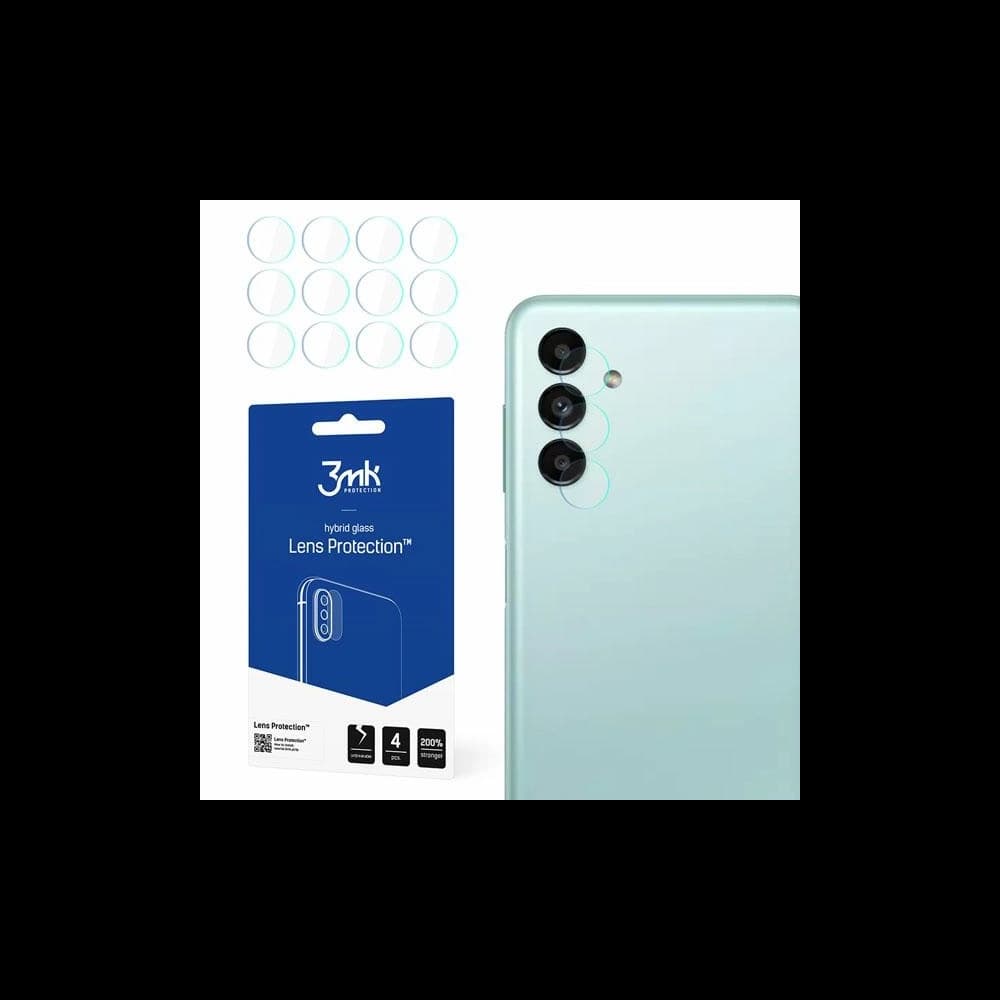 Hibrid de sticlă pentru obiectivul aparatului 3MK Protecție Lentilă Samsung Galaxy A13 5G [4 PACK] - 1