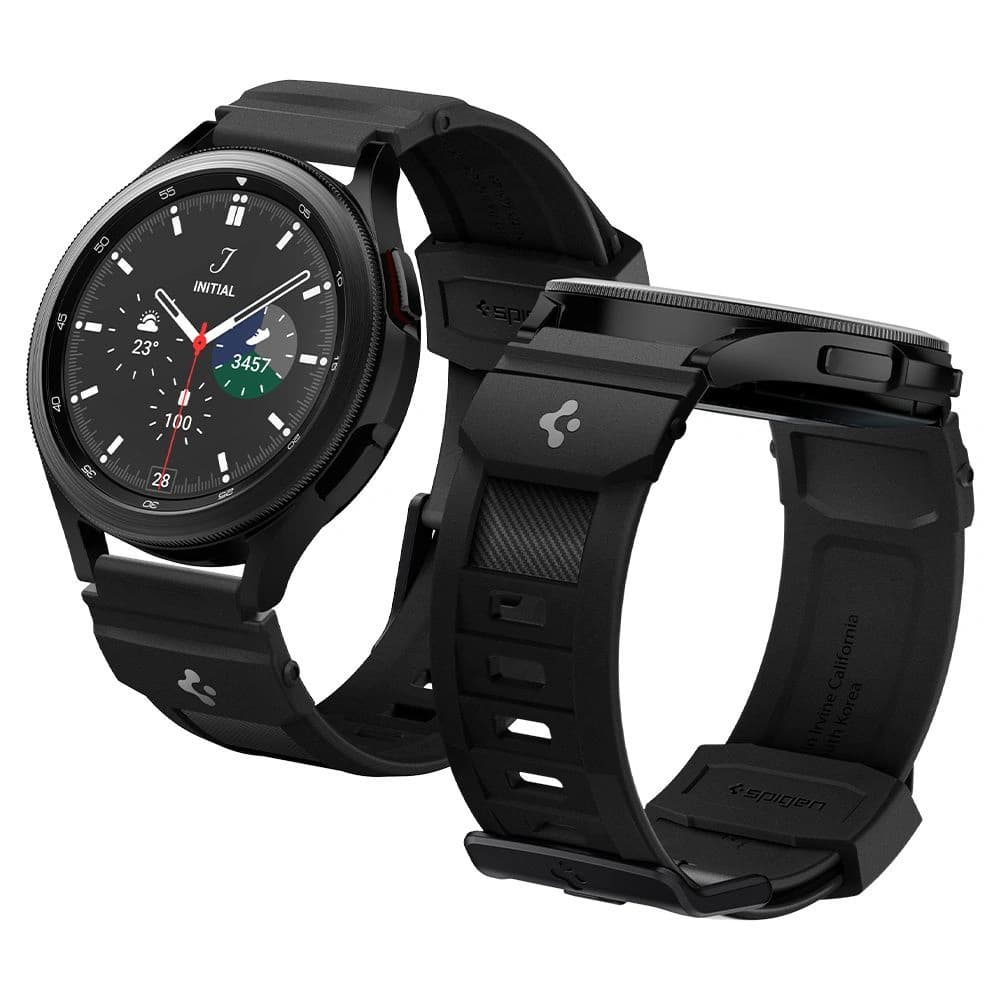 Spigen Rugged Band Samsung Galaxy Watch 4/Watch Active 2/Huawei Watch GT 2 42mm Matt Schwarz - 1