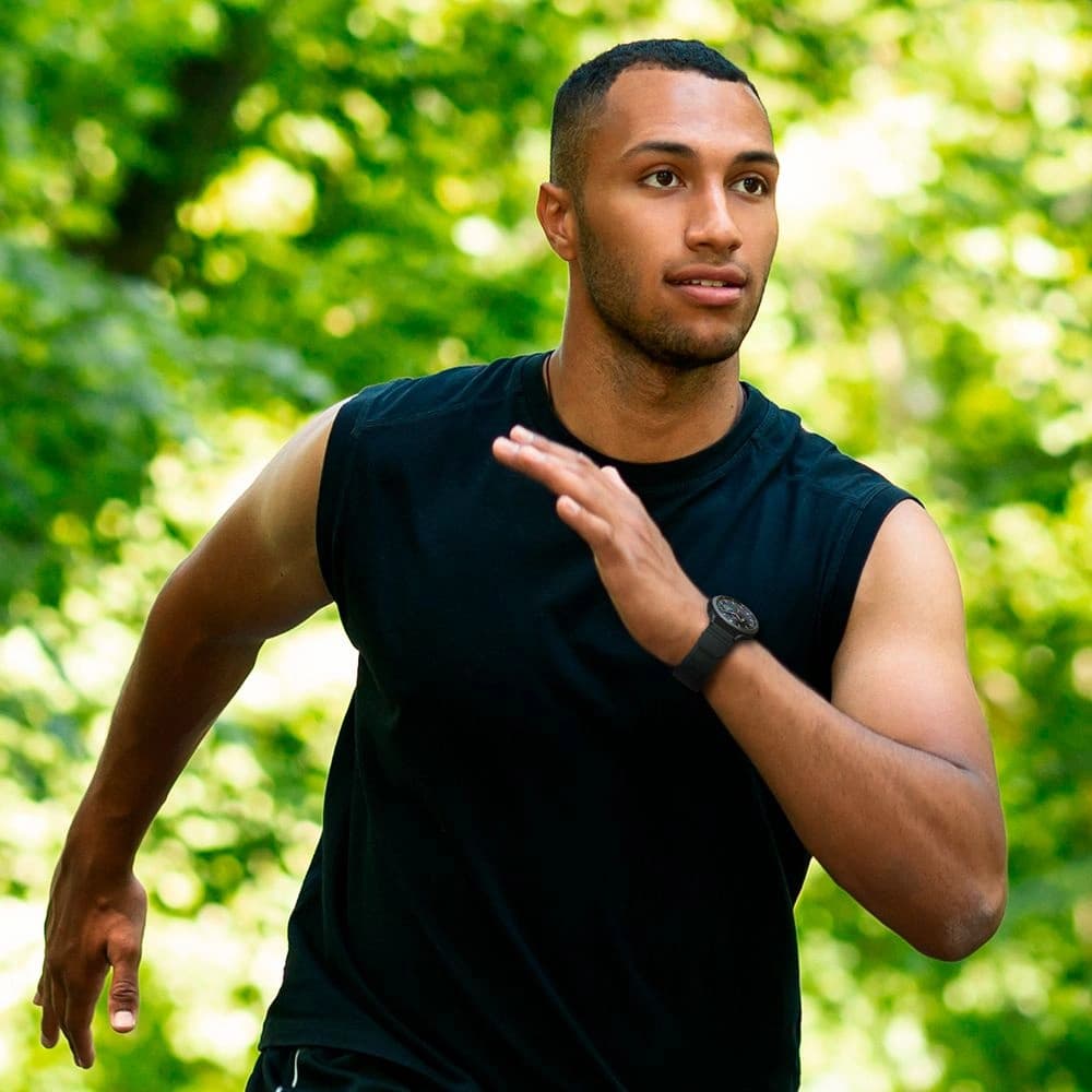 Spigen Rugged Band Samsung Galaxy Watch 4/Watch Active 2/Huawei Watch GT 2 42mm Matt Schwarz - 13