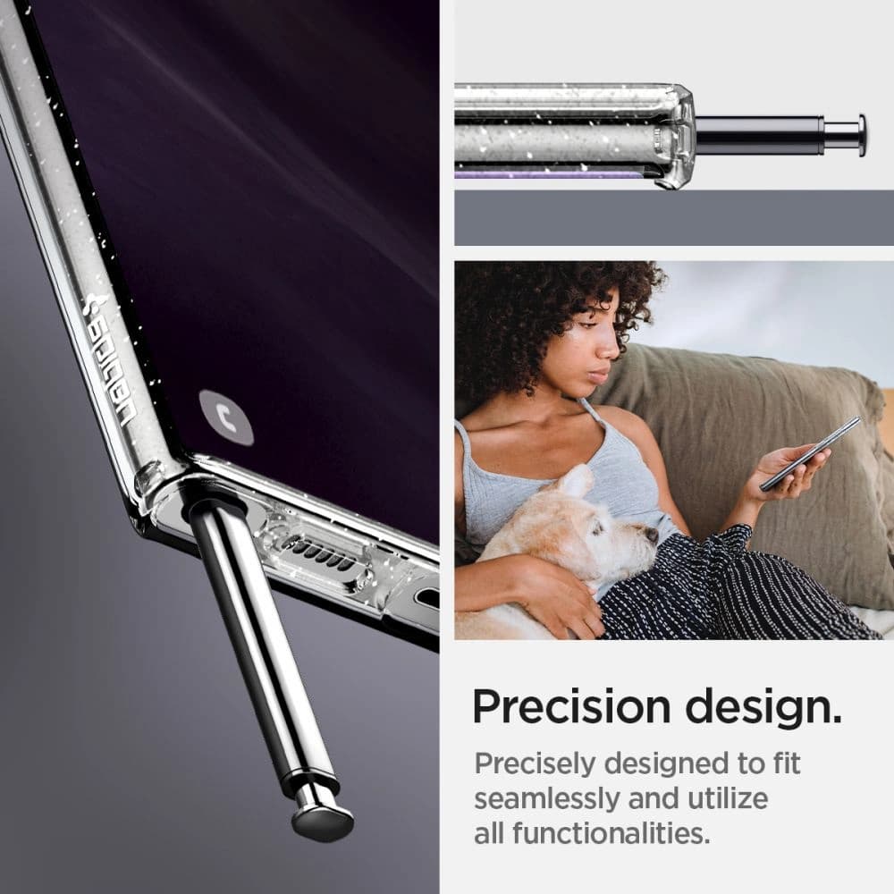 Etui Spigen Liquid Crystal Samsung Galaxy S22 Ultra Glitter Crystal - 12