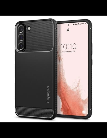 Case Spigen Rugged Armor Samsung Galaxy S22 Matt Schwarz