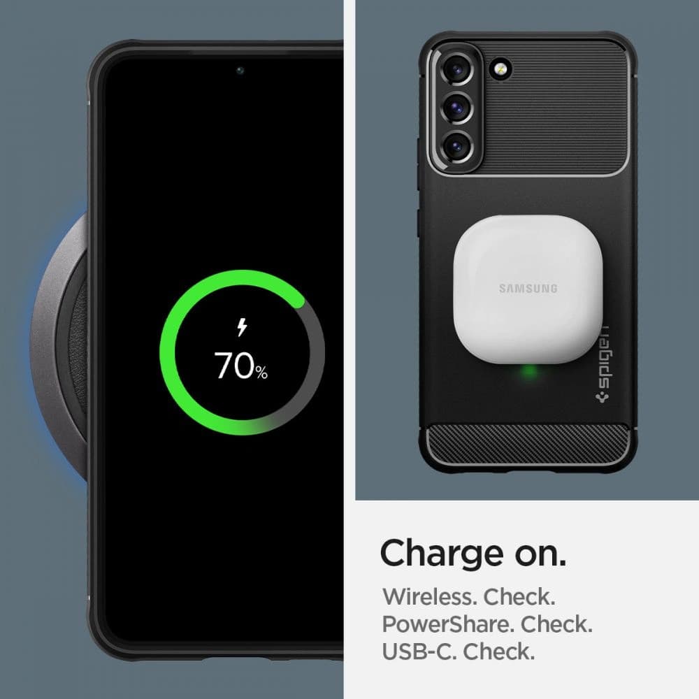 Case Spigen Rugged Armor Samsung Galaxy S22 Matt Schwarz - 13