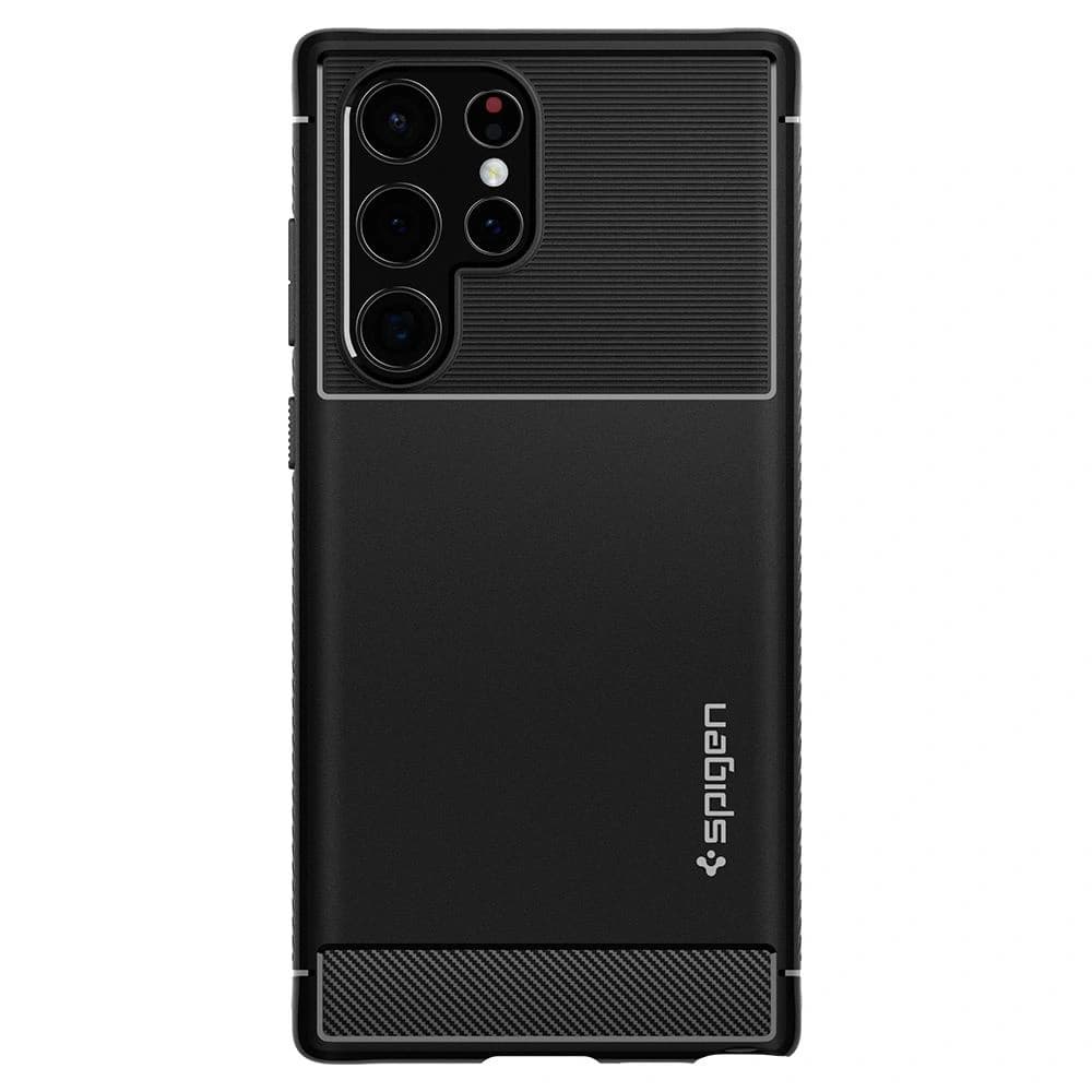 Etui Spigen Rugged Armor Samsung Galaxy S22 Ultra Negru Mat - 2