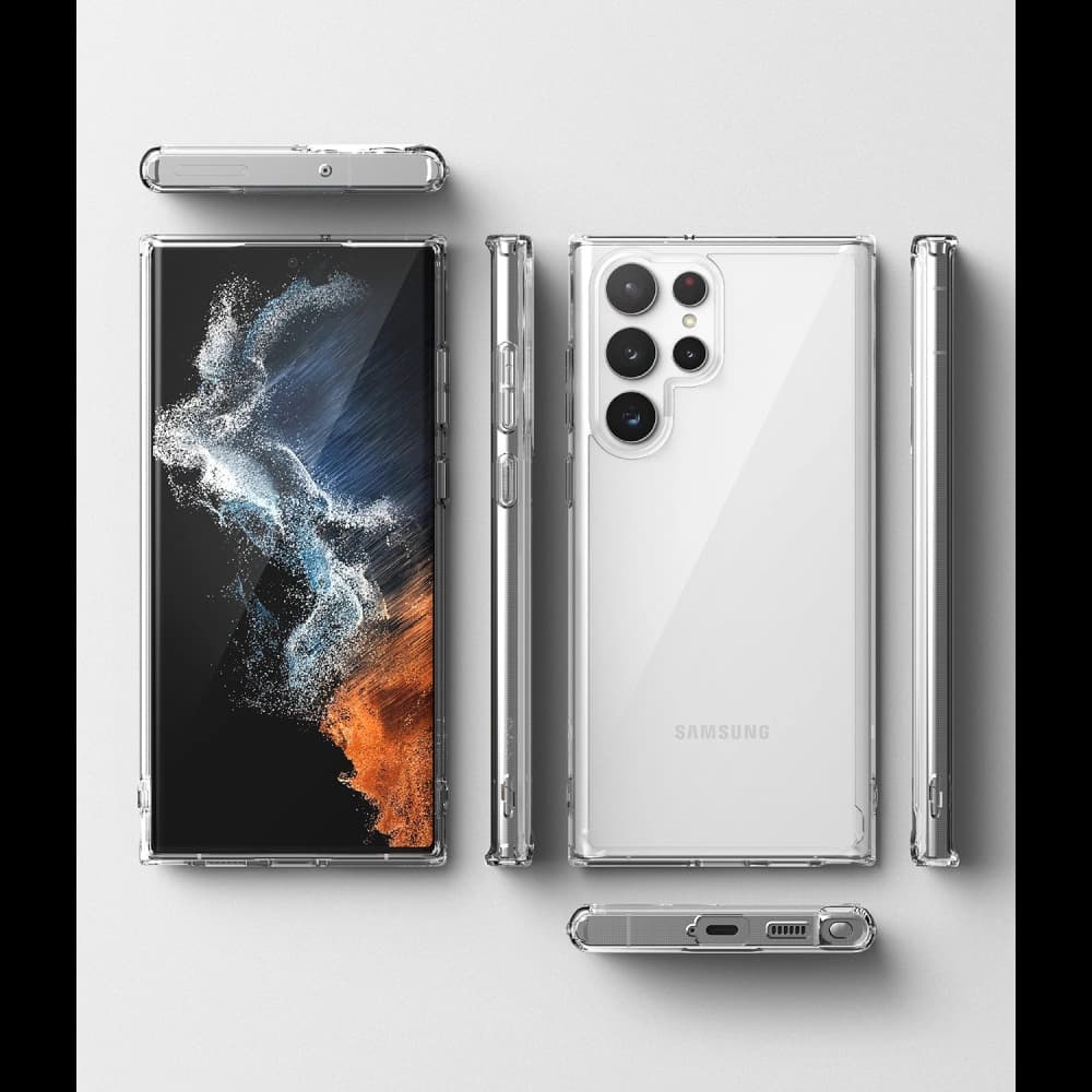 Case Ringke Fusion Samsung Galaxy S22 Ultra Klar - 8