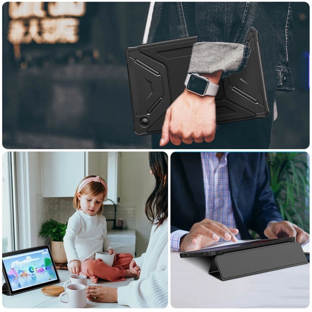 Etui Infiland Rugged Folio Samsung Galaxy Tab A8 10.5 Fekete - 6