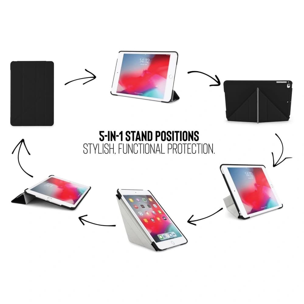 Etui Pipetto Origami No1 Original PC Apple iPad mini 7.9 2015/2019 (4. és 5. generáció) (fekete) - 7