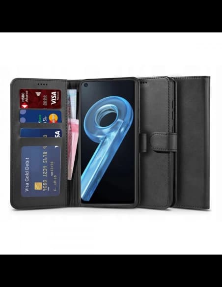 Case Tech-Protect Wallet Realme 9i Schwarz