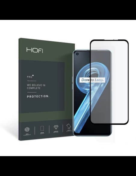 Gehärtetes Glas Hofi Glass Pro+ Realme 9i Schwarz