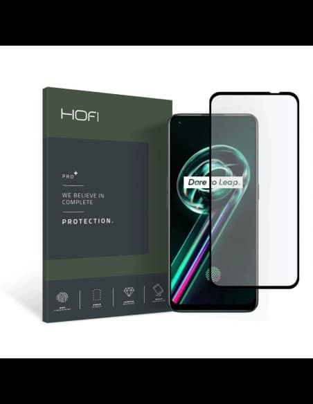 Gehärtetes Glas Hofi Glass Pro+ Realme 9 LTE/9 Pro+ Plus 5G Schwarz