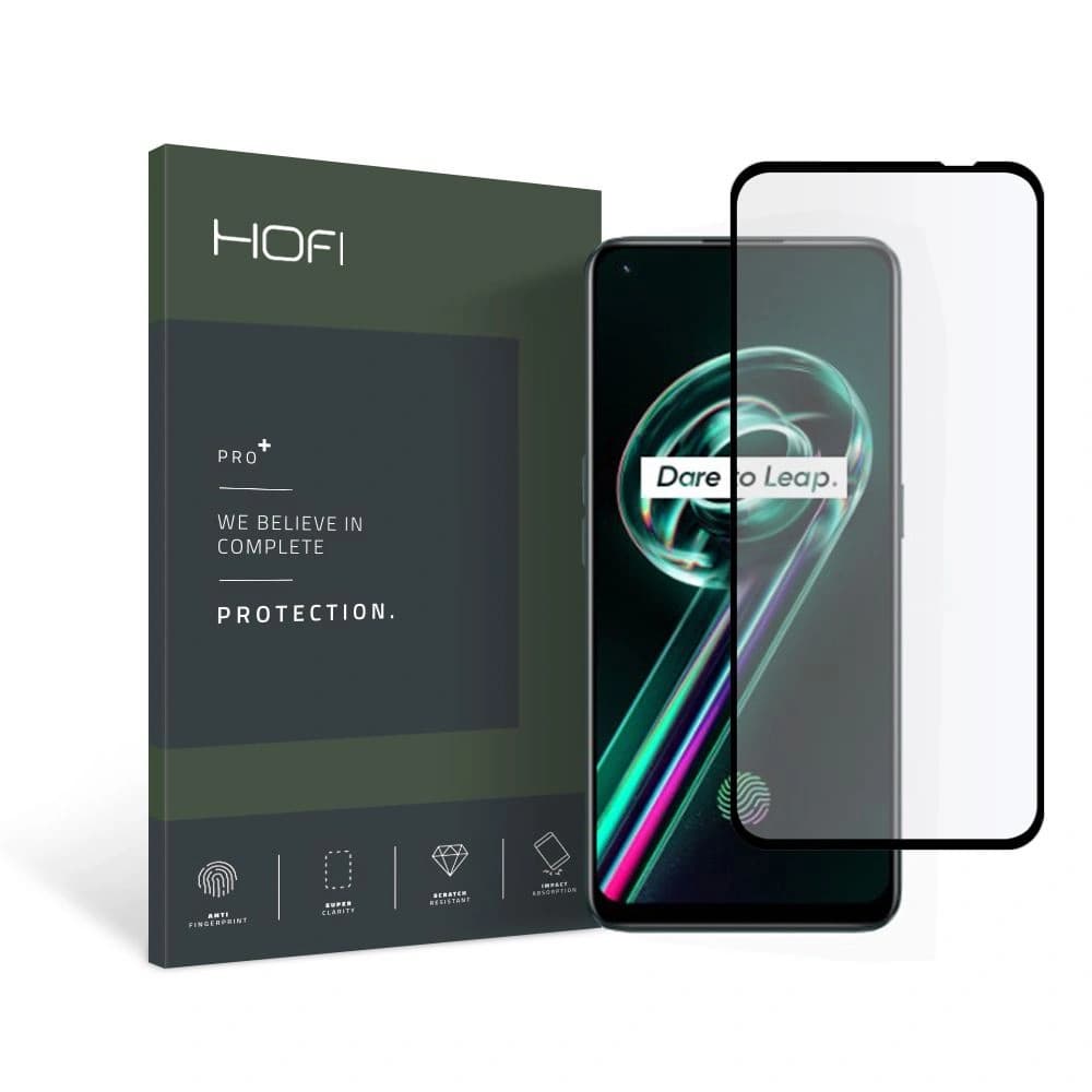 Gehärtetes Glas Hofi Glass Pro+ Realme 9 LTE/9 Pro+ Plus 5G Schwarz - 1