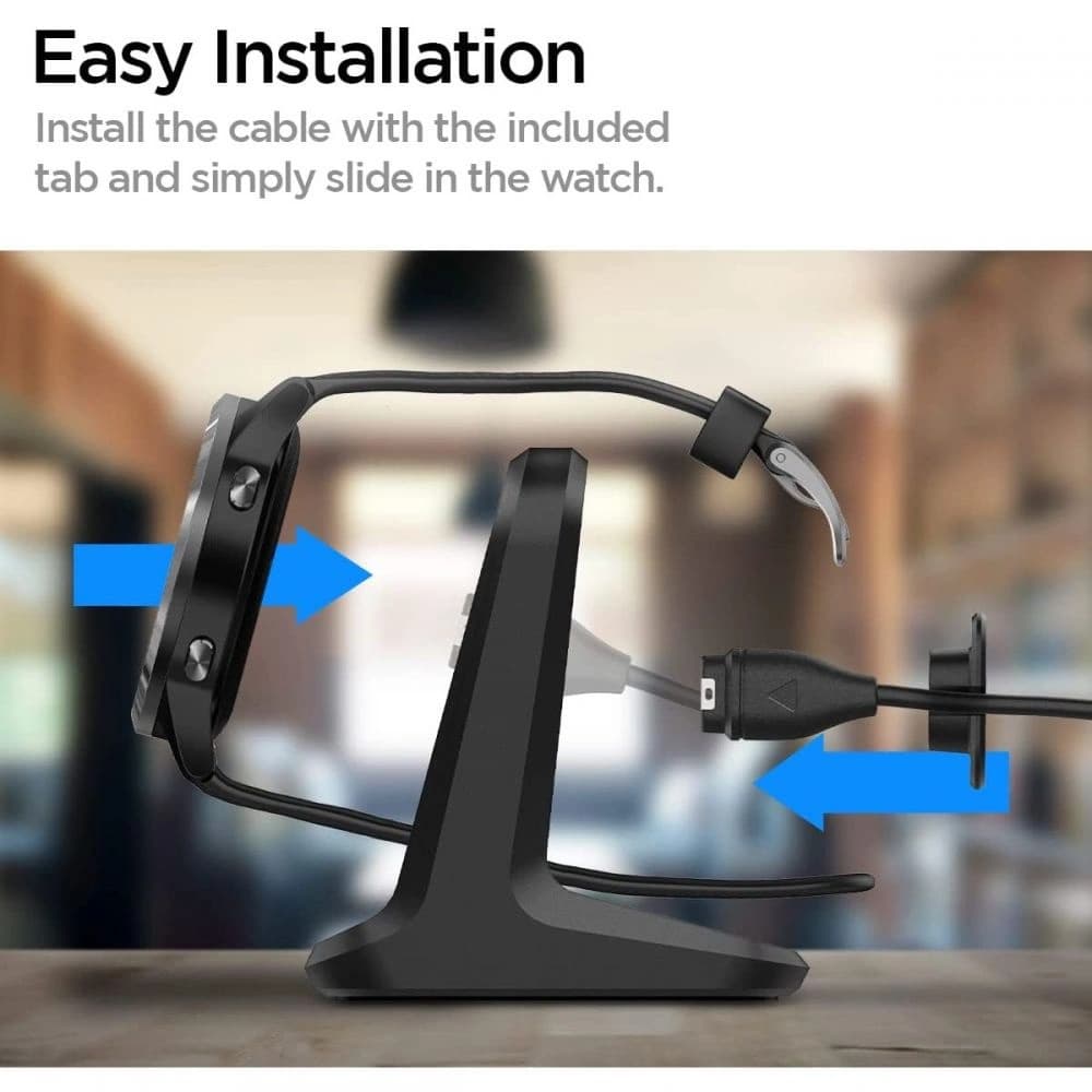 Spigen S390 Garmin Watch Stand Black - 7