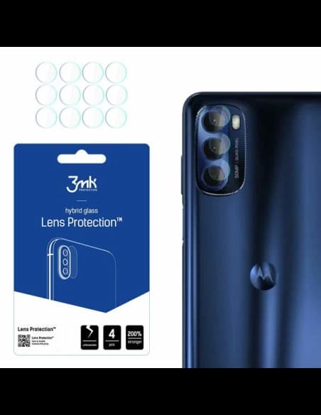 Hibrid üveg a fényképezőgép lencséjéhez 3MK Lencsevédő Motorola Moto G Stylus 2022 [4 PACK]
