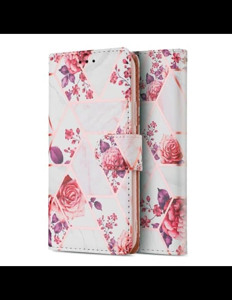Tech-Protect Wallet Apple iPhone SE 2022/SE 2020/8/7 Floral Rose