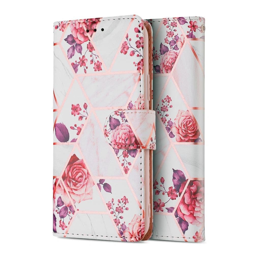 Tech-Protect Wallet Apple iPhone SE 2022/SE 2020/8/7 Floral Rose