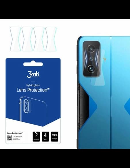 Hybridní sklo na objektiv fotoaparátu 3MK Ochrana objektivu Redmi K50 GE [4 PACK]