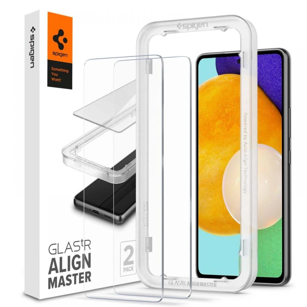 Gehärtetes Glas Spigen GLAS.tR Slim AlignMaster Samsung Galaxy A53 5G [2 PACK] - 1