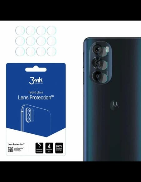 Hybridglas für das Kameraobjektiv 3MK Lens Protection Motorola Edge 30 Pro [4 PACK]