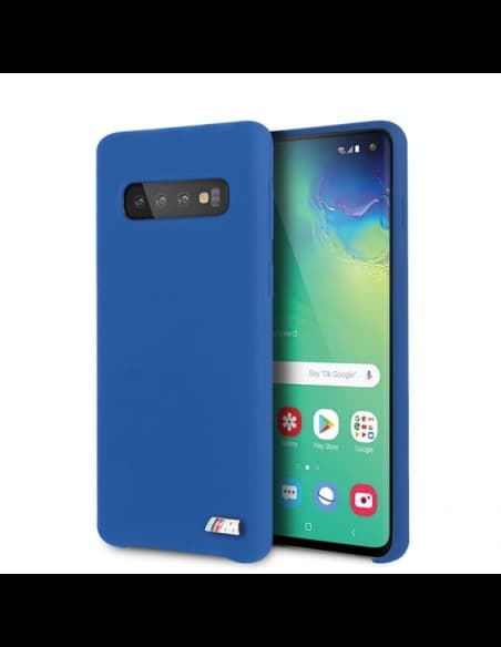 Etui BMW BMHCS10MSILNA Samsung Galaxy S10 modrý/navy silikonová M kolekce