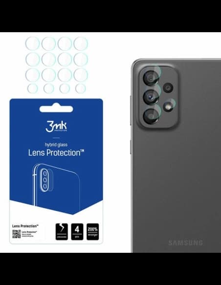 Hibrid üveg a fényképezőgép objektívhez 3MK Lens Protection Samsung Galaxy A73 5G [4 PACK]
