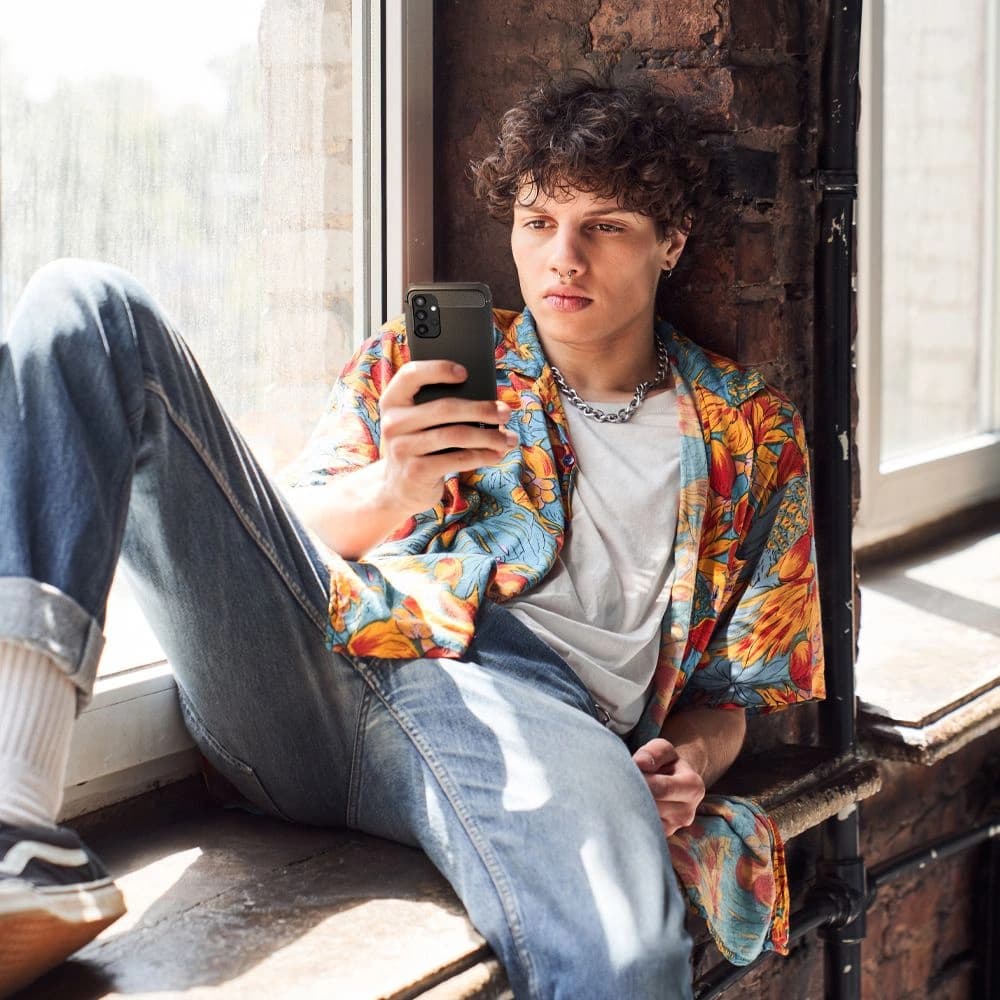 Etui Spigen Rugged Armor Samsung Galaxy A13 LTE Matt Fekete - 12