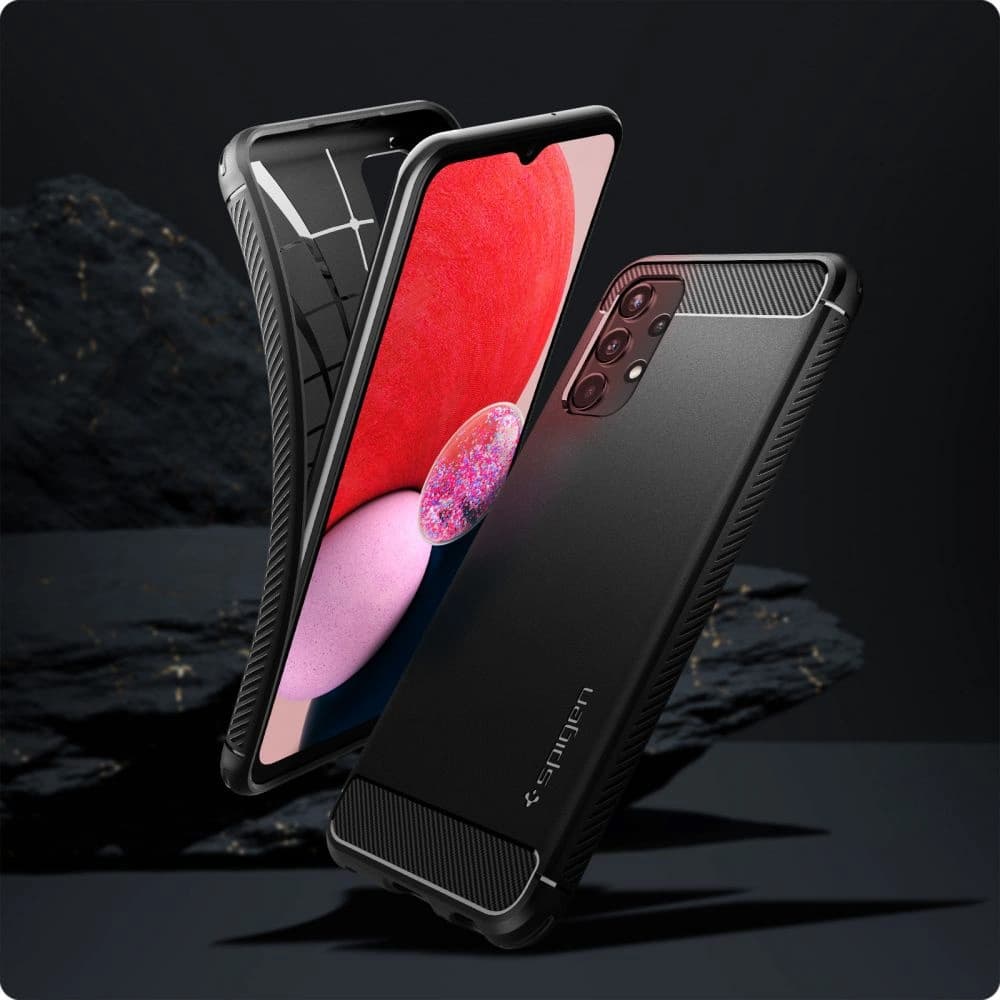 Etui Spigen Rugged Armor Samsung Galaxy A13 LTE Matt Fekete - 15