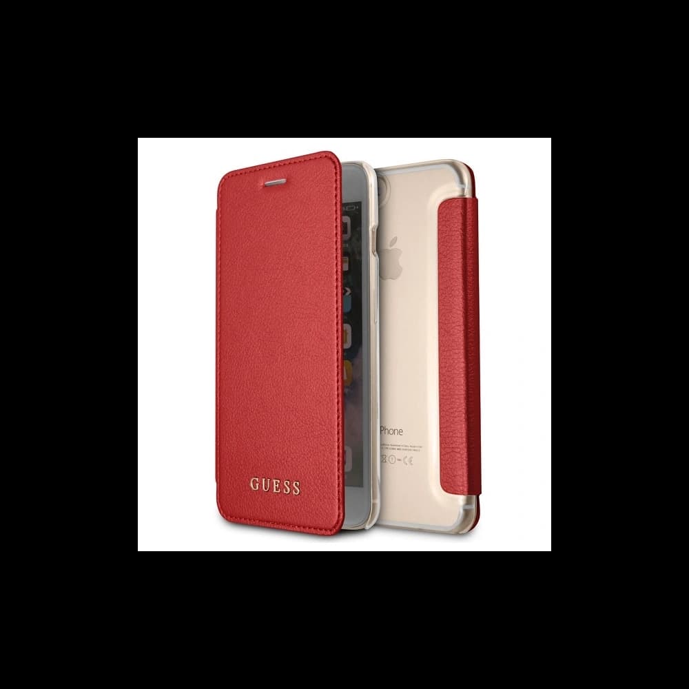 Etui Guess GUFLBKP7LIGLTRE Apple iPhone 8/7 Plus červená/book Iridescent