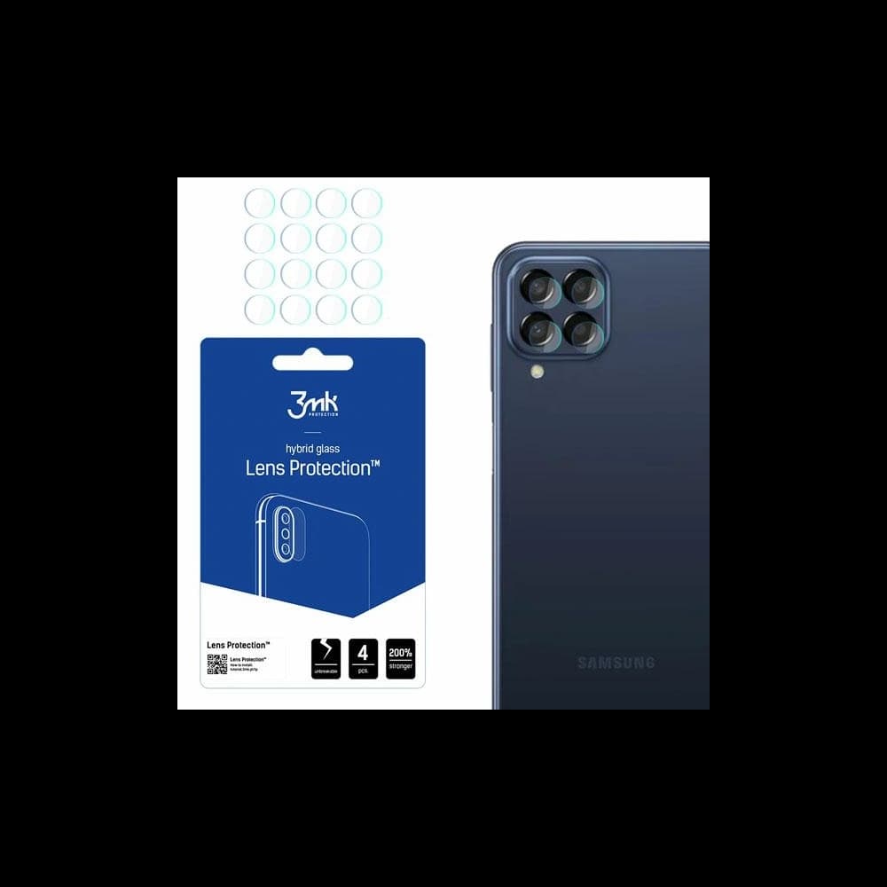 Hybridní sklo na objektiv fotoaparátu 3MK Lens Protection Samsung Galaxy M33 [4 PACK] - 1