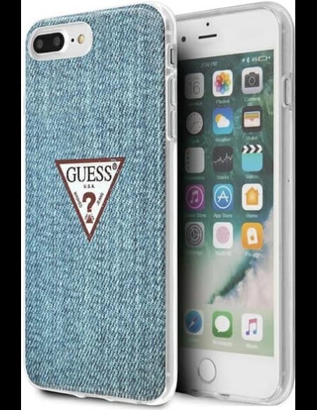 Etui Guess GUHCI8LPCUJULLB Apple iPhone 8/7 Plus modré/light blue hardcase Jeans Collection