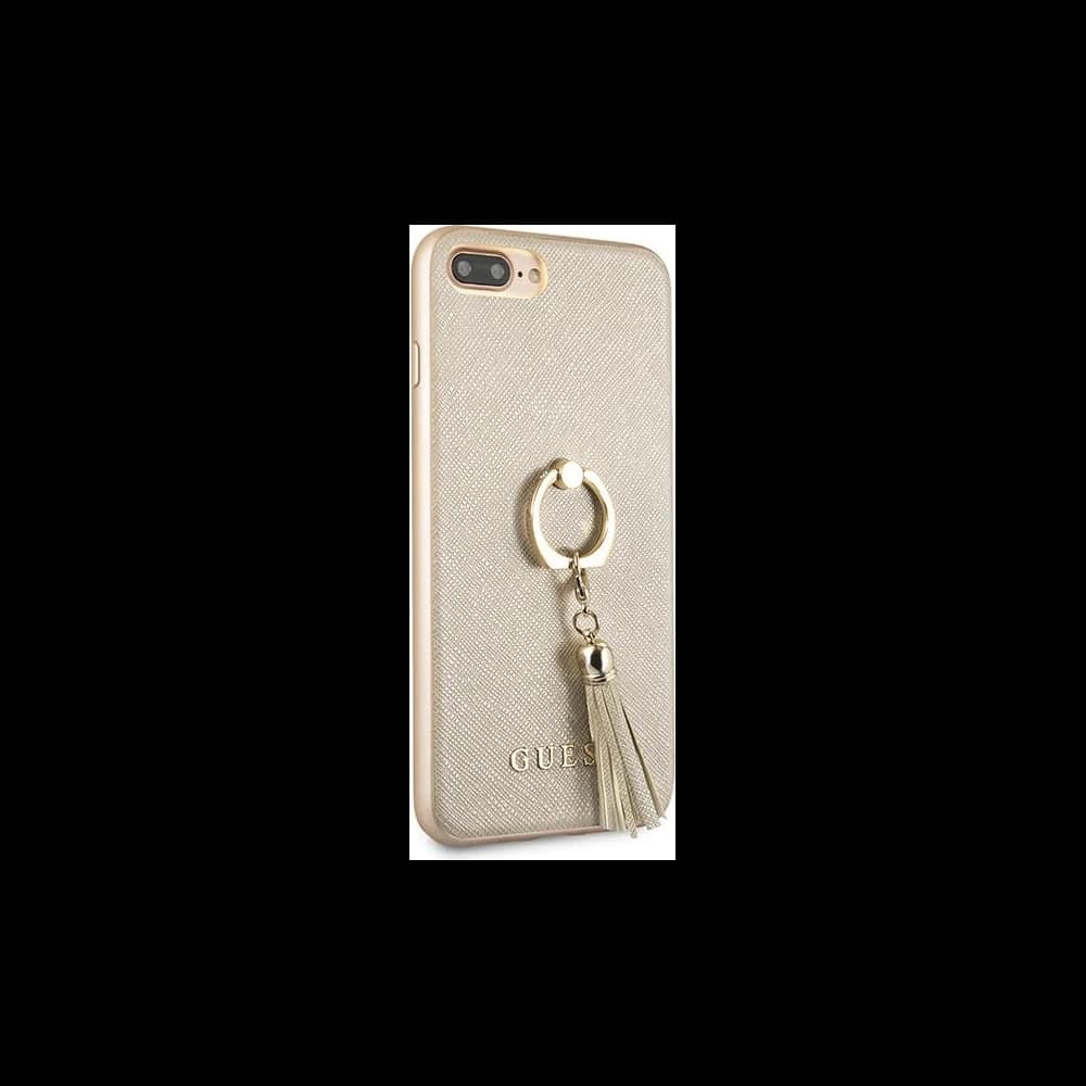 Case Guess GUHCI8LRSSABE Apple iPhone 8/7 Plus beige hartes Saffiano-Gehäuse mit Ringständer - 4