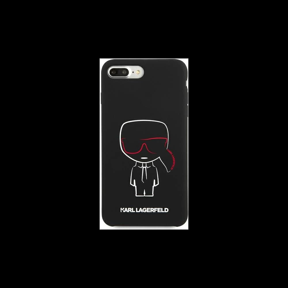 Etui Karl Lagerfeld KLHCI8LSLKCBK Apple iPhone 8/7 Plus hardcase černý/black Silicone Karl Iconic - 3