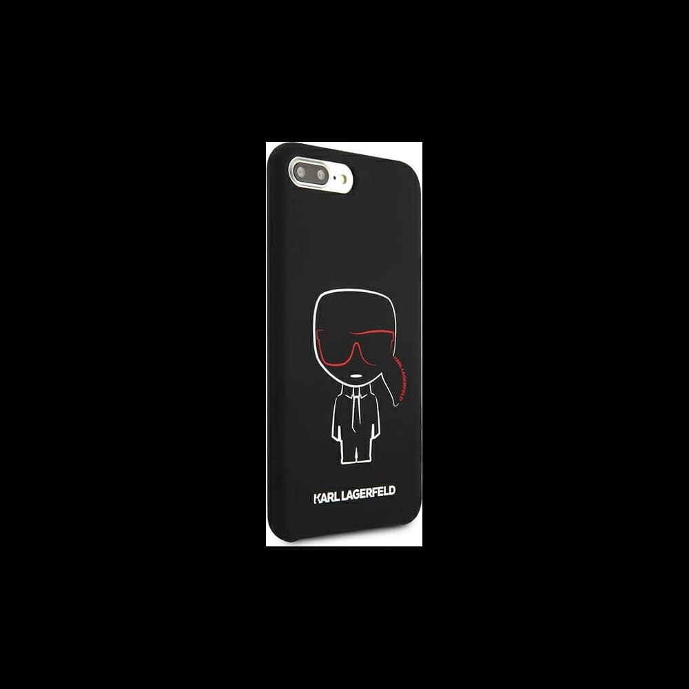 Etui Karl Lagerfeld KLHCI8LSLKCBK Apple iPhone 8/7 Plus hardcase černý/black Silicone Karl Iconic - 4