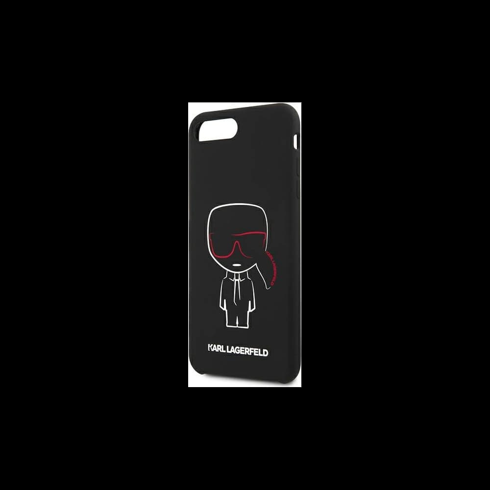 Etui Karl Lagerfeld KLHCI8LSLKCBK Apple iPhone 8/7 Plus hardcase černý/black Silicone Karl Iconic - 6