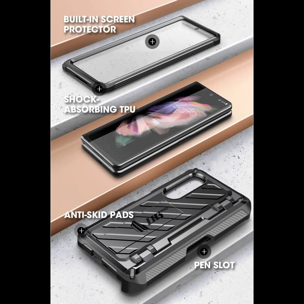 Etui Supcase Unicorn Beetle Pro Samsung Galaxy Fold Z 3 Černé - 4