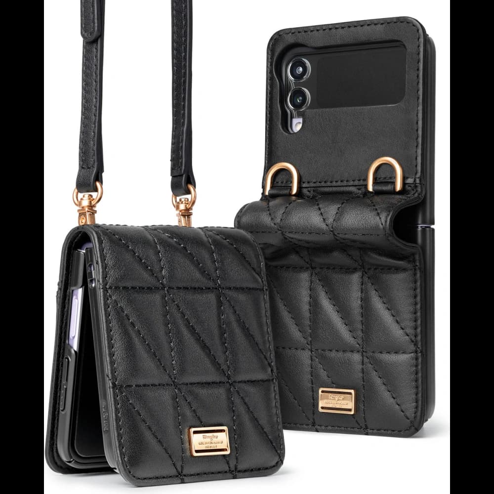 Etui Ringke Folio Signature Quilted Samsung Galaxy Z Flip 3 Černé