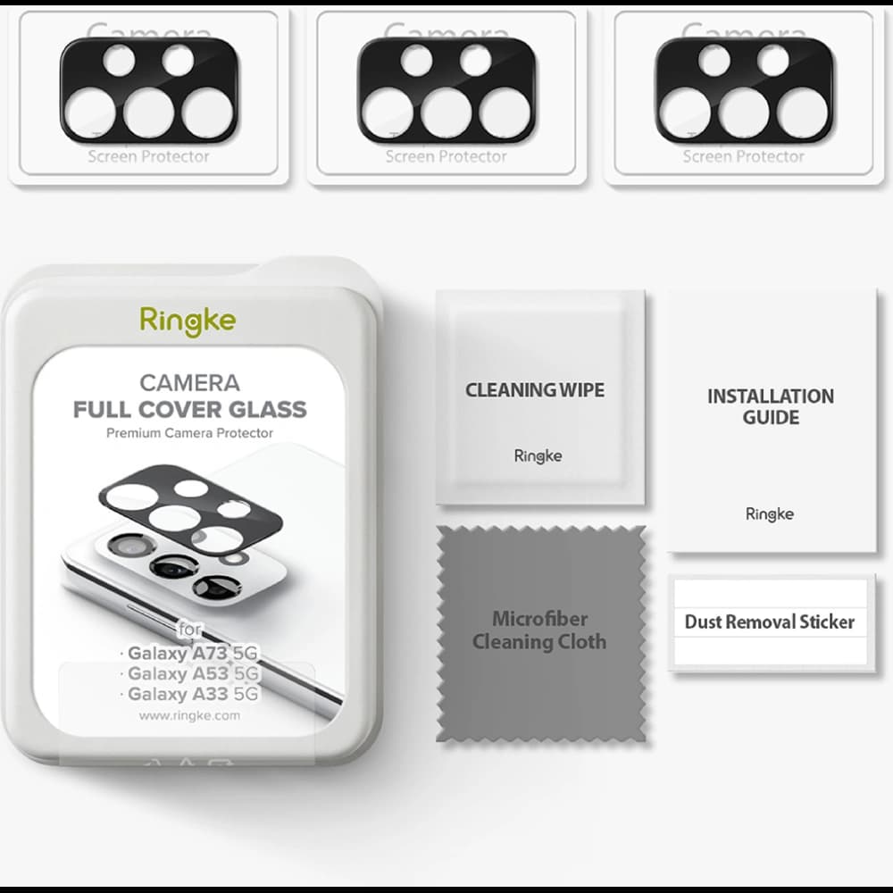 Edzett üveg Ringke Kamera Védő Üveg Samsung Galaxy A73 5G/A53 5G/A33 5G [2 PACK] - 12