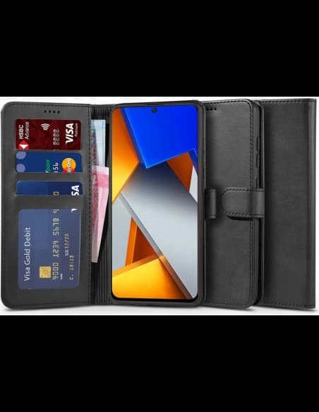 Etui Tech-Protect Wallet POCO M4 Pro LTE Negru