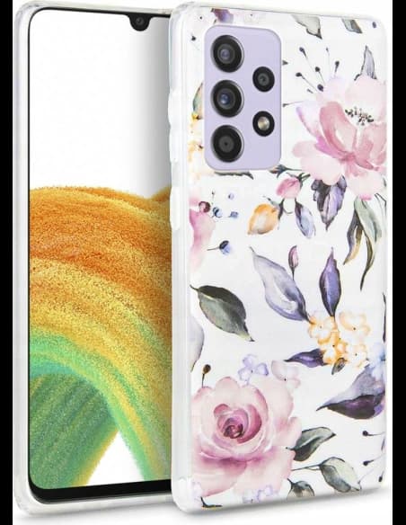 Tech-Protect Floral Samsung Galaxy A33 5G White