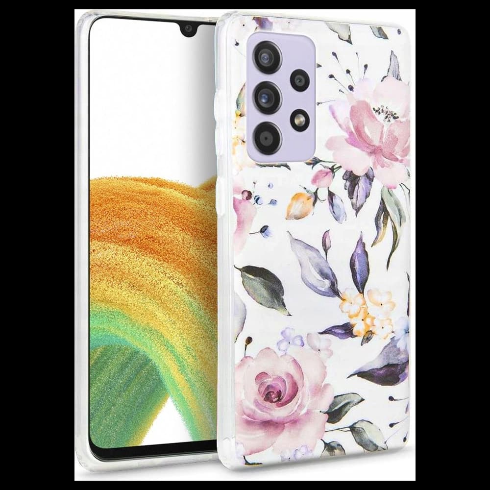 Tech-Protect Floral Samsung Galaxy A33 5G White - 1