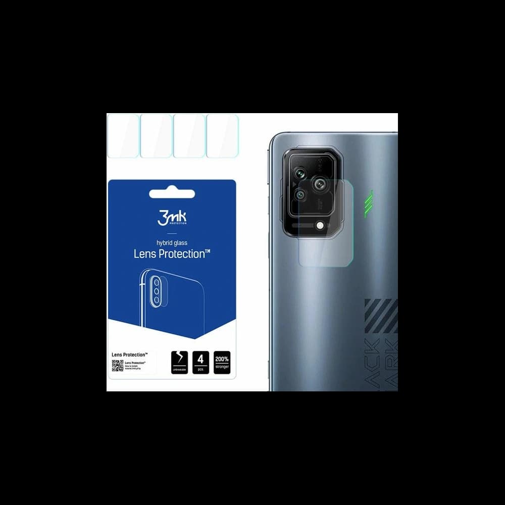 Hybrierglas für die Kameraobjektiv 3MK Lens Protection Xiaomi Black Shark 5 [4 PACK] - 1
