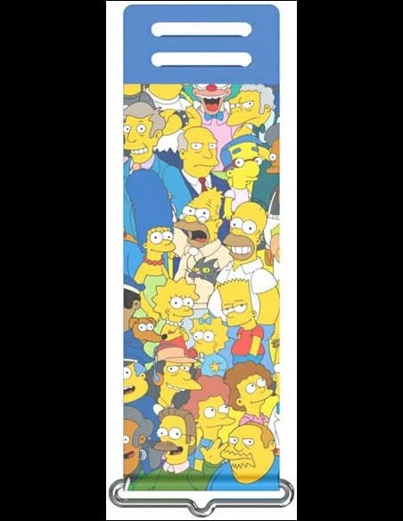 Samsung Galaxy Z Flip 3 GP-TOF711HO3YW to Silicone Cover with strap Simpsons blue