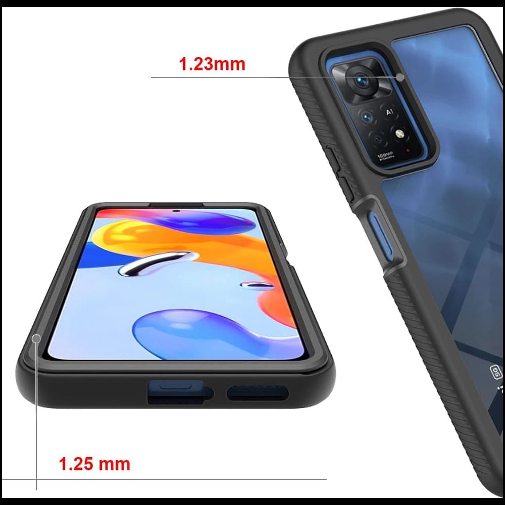 Case Tech-Protect Defense360 Redmi Note 11 Pro LTE/5G Schwarz - 5