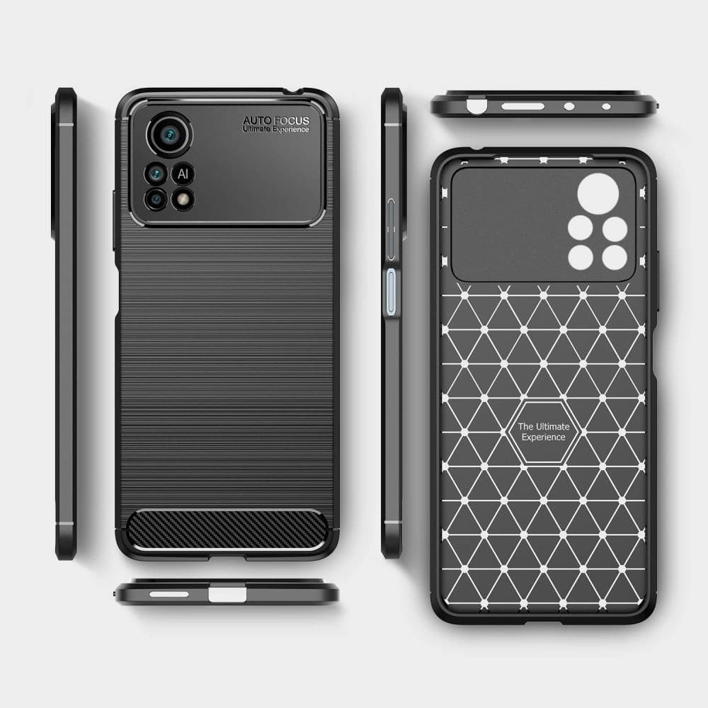 Etui Tech-Protect TPUCarbon POCO X4 Pro 5G Negru - 4