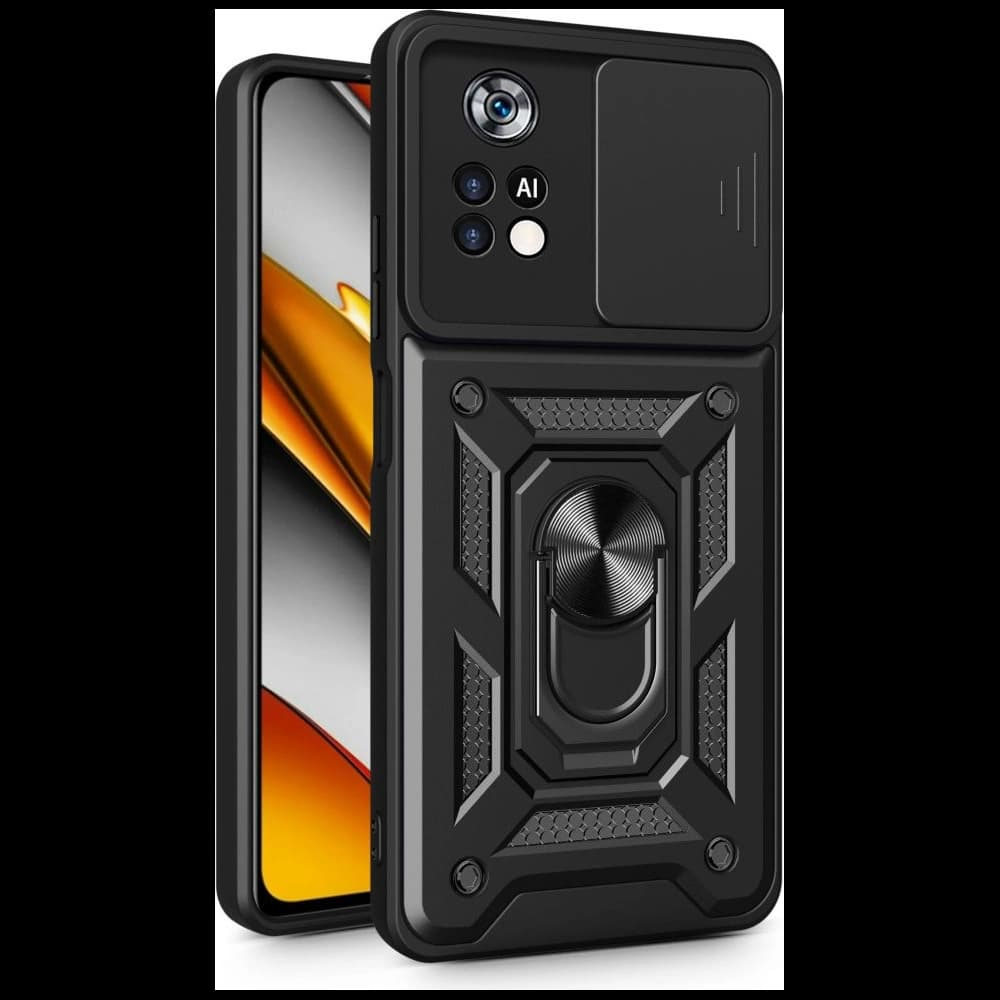 Case Tech-Protect CamShield Pro POCO X4 Pro 5G Schwarz - 1