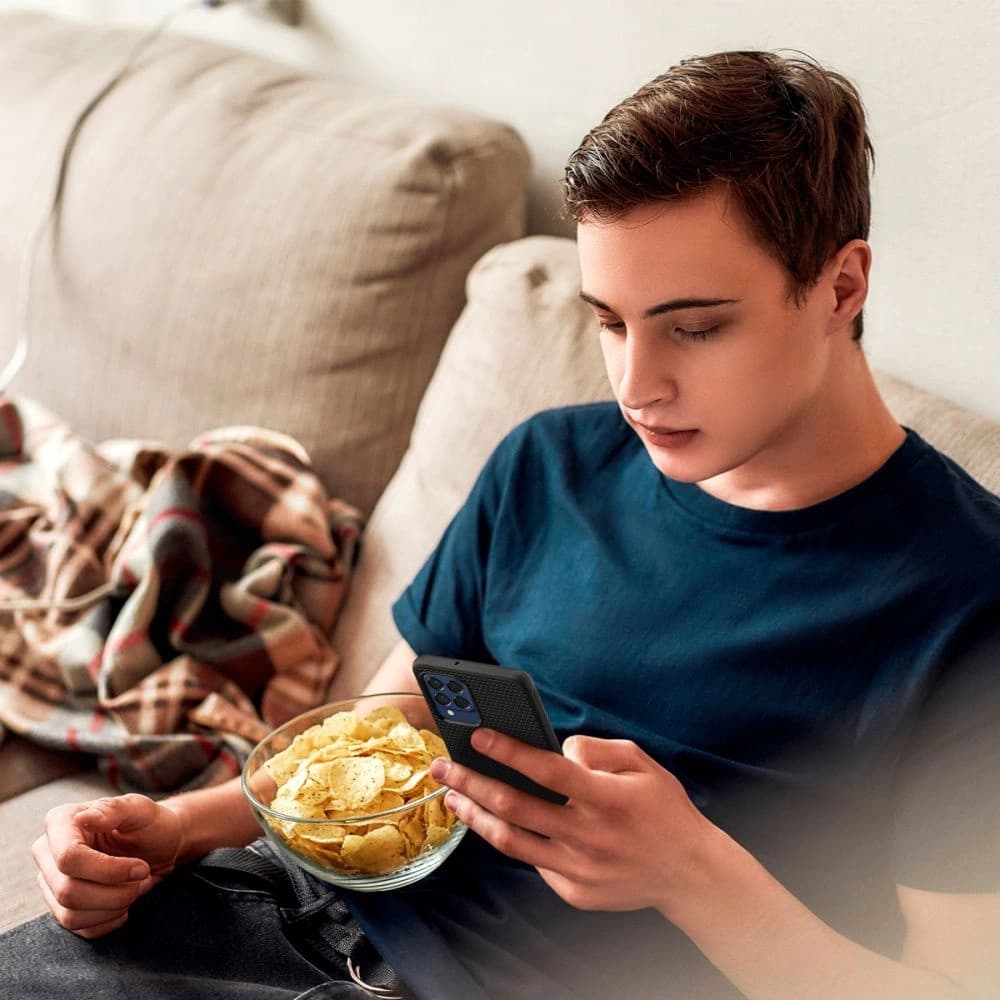 Case Spigen Liquid Air Samsung Galaxy M53 5G Matte Schwarz - 11