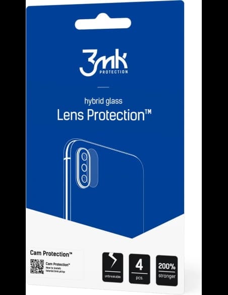 Hybriertes Glas für das Kameralenz 3MK Lens Protection POCO X4 Pro 5G [4 PACK]