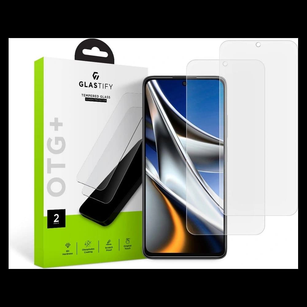 Glastify OTG+ POCO X4 Pro 5G Clear [2 PACK] - 1