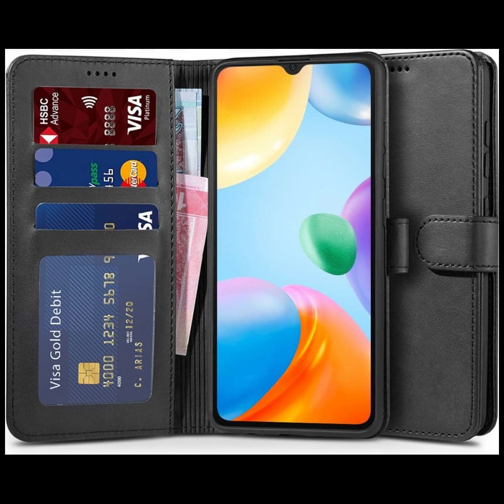 Etui Tech-Protect Wallet Redmi 10C černé