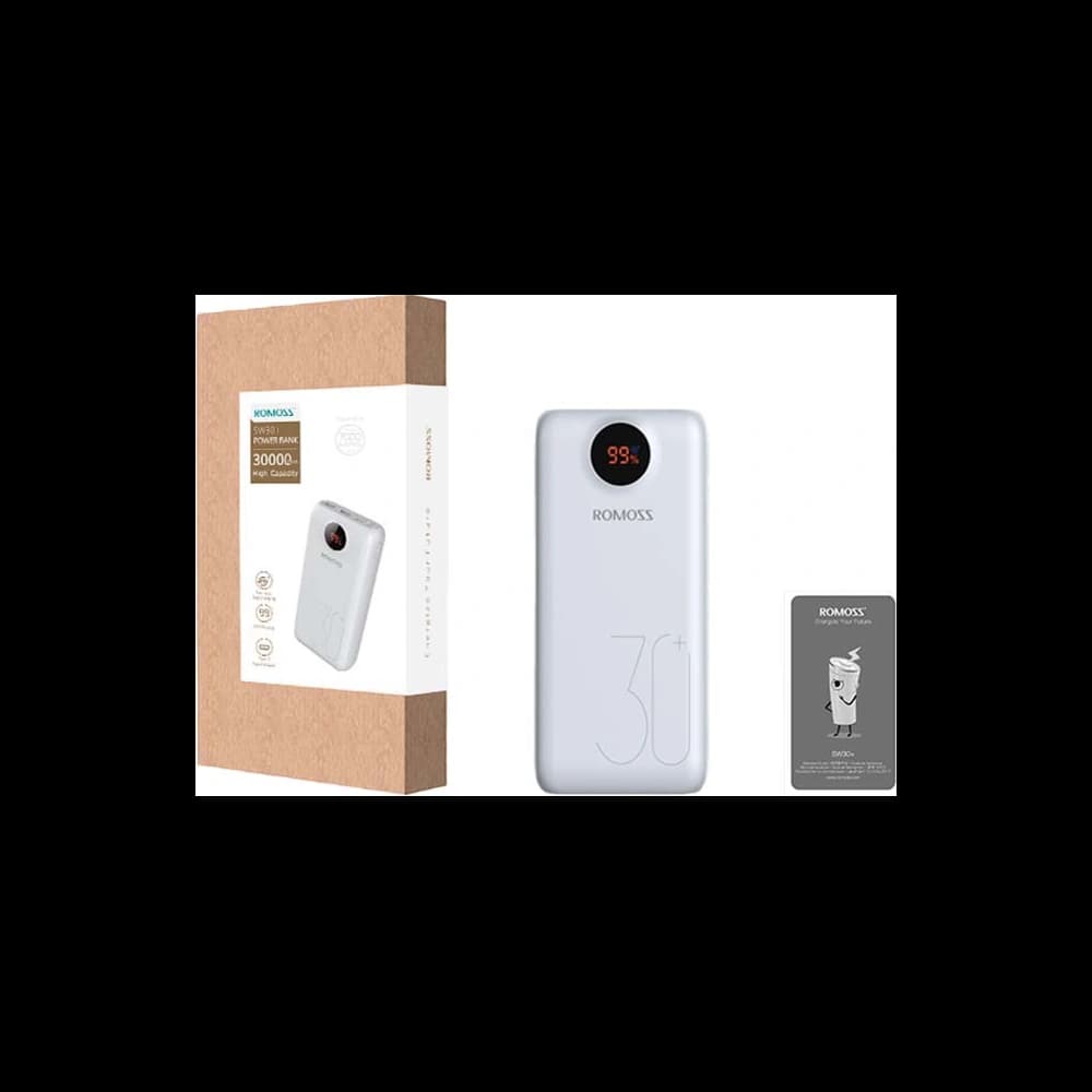 Powerbank Romoss SW30 26800mAh QC 3.0 PD 2xUSB-A, USB-C, microUSB, Lightning (bílý) - 2