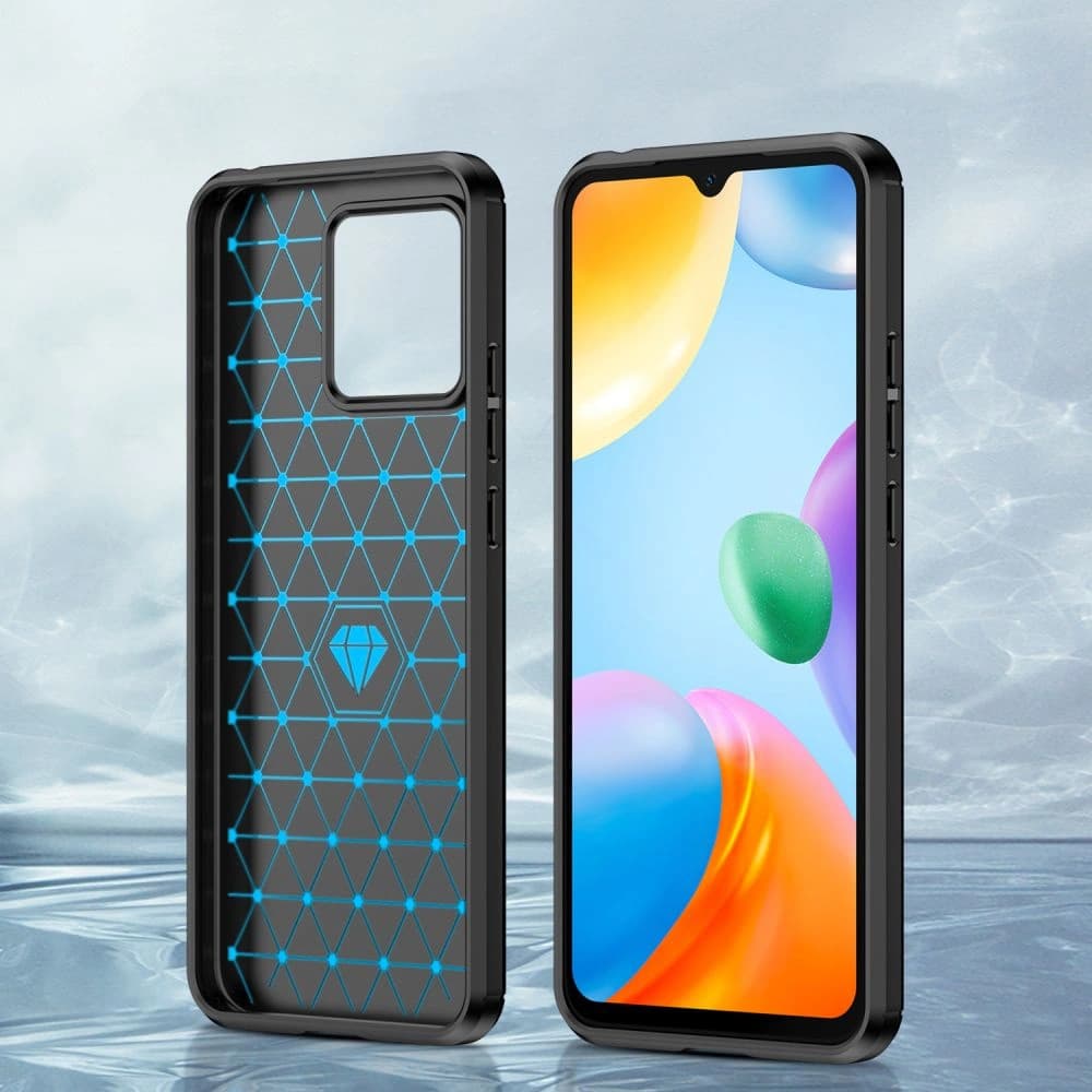 Etui Tech-Protect TPUCarbon Redmi 10C Fekete - 8